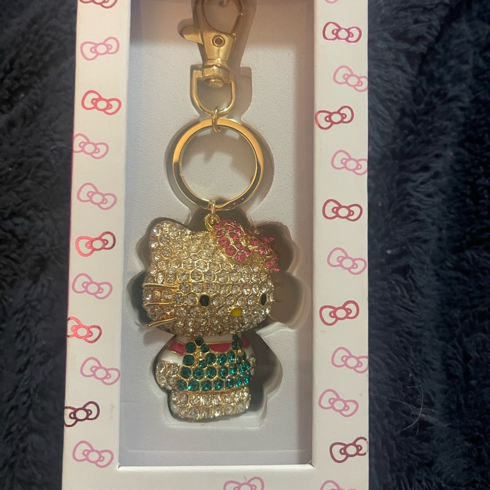 Hello Kitty Crystal Keychain